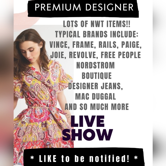*LIVE SHOW * LIKE TO BE NOTIFIED Designer Brands - LOW Starts - Picture 5 of 8